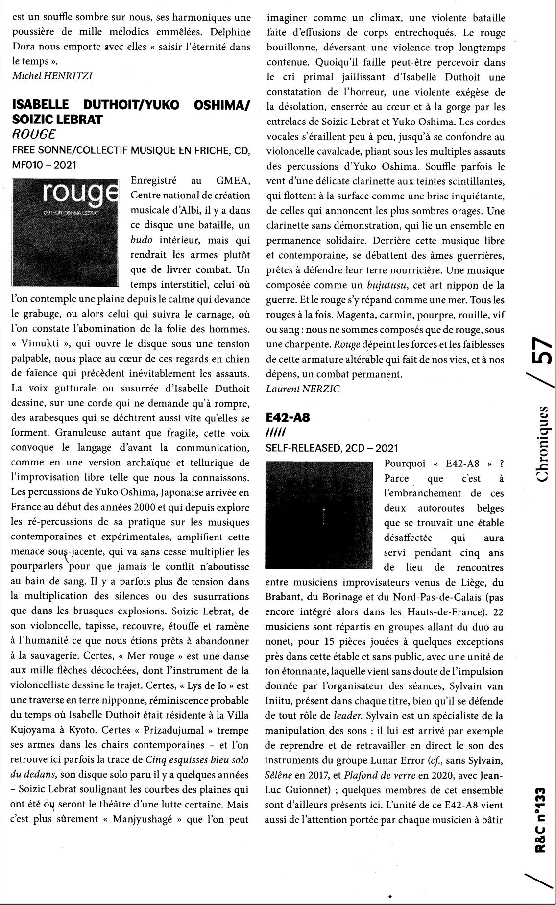 Rouge chronique Laurent Nerzic